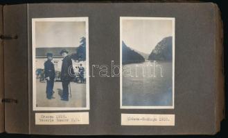 1917-1929 Régi fotóalbum, közte több fényképpel Wekerle Sándor miniszterelnökről, valamint Wekerle G...