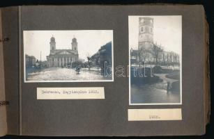 1917-1929 Régi fotóalbum, közte több fényképpel Wekerle Sándor miniszterelnökről, valamint Wekerle G...