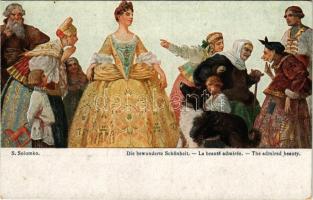 The admired beauty / Die bewunderte Schönheit, Theo Stroefer R. M. No. 75. s: Solomko (EK)