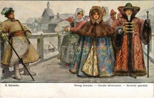 Severely guarded / Streng bewacht, Theo Stroefer R. M. No. 76. s: Solomko (EK)