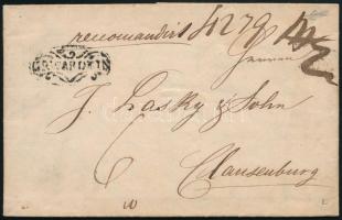 1846 Portós levél "gR WARDEIN" - Clausenburg (Gudlin 80 p)