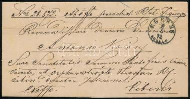 1872 Ex offo "EGERES / ERDÉLY"