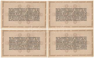 1946. 10.000AP (4x) sorszámkövetők, vízjeles papíron "D 39 88.396 - D 39 88.399" T:AU Adam...