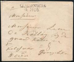 1834 Portós levél "CLAUSENBURG" - Déva