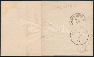 1871 Réznyomat 5kr levélen / on cover "SZALÓNAK" - Oedenburg