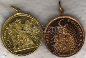 1896 2db kül. "Milleneumi" emlékveret T:1/2