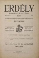 1911 Erdély. Honismertető folyóirat Az Erdélyi Kárpát-Egyesületnek és Muzeumának értesítőjének 10 sz...
