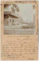 1899 (Vorläufer) Graz (Steiermark), Schweizerhaus aus Schlossberg. photo (Rb)