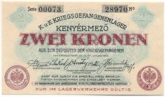 1916. Kenyérmező / Hadifogolytábor 1916. január 15. 2K arab sorozat- és sorszámmal T:AU Hungary / Ke...