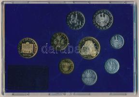 Ausztria 1983. 2gr-20Sch (8xklf) forgalmi sor + Bécsi Verde zseton, eredeti tokban T:PP Austria 1983...