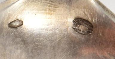 Ezüst (Ag) kávés kanál szett, 6 darab, jelzett, h: 12 cm, nettó 92g