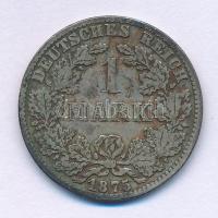 Német Birodalom 1875B 1M Ag T:VF-F, patina German Empire 1875B 1 Mark Ag C:VF-F, patina Krause KM#7