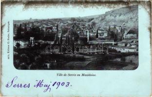 1903 Sérres, Ville de Serres en Macédoine. G. Bader (Salonique) / general view (fl)
