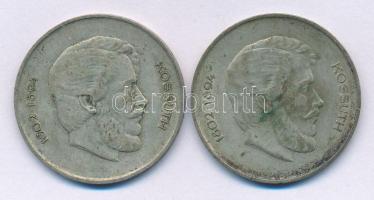 1947. 5Ft Ag "Kossuth" (2x) T:F patina
Adamo F8.1