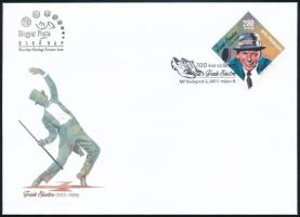 2015 Frank Sinatra bélyeg a Fred Astairet ábrázoló és visszavont FDC-n. Nagyon ritka, kb 500 db maradt! / Mi 5774 FDC, withdrawn