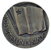 Kiss Nagy András (1930-1997) DN(~1970) "Kossuth Könyvkiadó / Kiváló Terjesztő" kétoldalas, ezüstpatinázott bronz emlékérem (50mm) T:AU