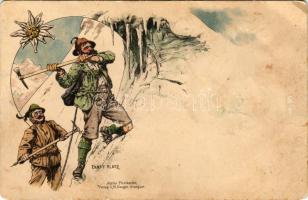 Hegymászók / Mountain climbers, sport. Alpine Postkarten v. M. Seeger s: Ernst Platz (b)
