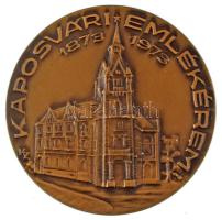 Képíró Zoltán (1944-1981) 1973. "Kaposvári Emlékérem 1873-1973" egyoldalas bronz emlékérem (65mm) T:AU,XF