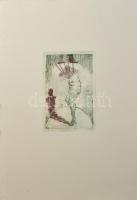Jelzés nélkül, feltehetően román művész: Metamorfózis. Rézkarc, papír. 20x13 cm