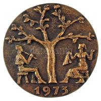 Búza Barna (1910-2010) 1973. "Ortutay Gyulának igaz barátsággal" kétoldalas bronz emlékére...