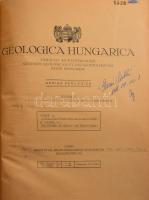Vendl, A[ladár]: A Szászvárosi és Szebeni Havasok kristályos területe. / Das Kristallin des Sebeser- und Zibins-Gebirges. Geologica Hungarica IV. 1-19 und 1-365 paginae. I-X tabulae, 82 figurae texti insertae. Bp., 1932., Institutum Regni Hungariae Geologicum [Magyar Kir. Földtani Intézet], (Stádium-ny.), 19+1+365+3 p.+I-II (kihajtható térképek, magyarázó táblák) t. + III-X (fekete-fehér képtáblák, magyarázó táblák) t. Gazdag fekete-fehér képanyaggal illusztrált. Kisebb részben magyar, nagyobb részben német nyelven. Átkötött modern egészműbőr-kötés, névbejegyzéssel és régi intézményi bélyegzésekkel, jó állapotban.