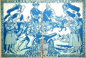 Háborús album. A világháború történelme képekben. Szerkesztette: Tábori Kornél.
Budapest, [1915]. A...