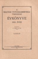 A Magyar Fotogrammetriai Társaság Évkönyve az 1932., 1933., 1934., 1935., 1936-37., 1938-39. évre. Ö...