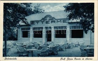 1926 Balatonlelle, Ruff János pensio és étterem, kerthelyiség