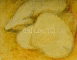 Veres, Pavel (1954-): Formatanulmányok. Ceruza, papír. Jelzett. Lapszéli kisebb sérülésekkel. 13x27 ...