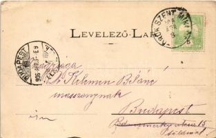 1906 Törökszentmiklós, Pánthy intézet, Piac tér, Külley Béla üzlete, piac. Szigeti Henrik udv. fényk...