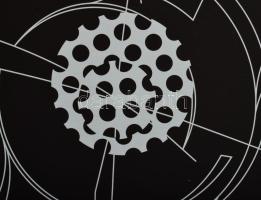 Olvashatatlan jelzéssel: "Hommage a A. Calder". Szitanyomat, papír. Művészpéldány E/A. XVI...