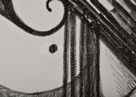 Olvashatatlan jelzéssel: Fosszília, 2006. Litográfia, papír. Művészpéldány EA XIII/XIII számozással....