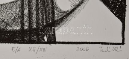 Olvashatatlan jelzéssel: Fosszília, 2006. Litográfia, papír. Művészpéldány EA XIII/XIII számozással....