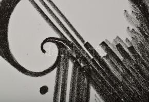 Olvashatatlan jelzéssel: Fosszília, 2006. Litográfia, papír. Művészpéldány EA XI/XIII számozással. 2...