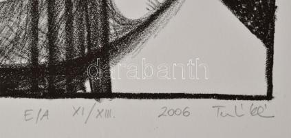 Olvashatatlan jelzéssel: Fosszília, 2006. Litográfia, papír. Művészpéldány EA XI/XIII számozással. 2...