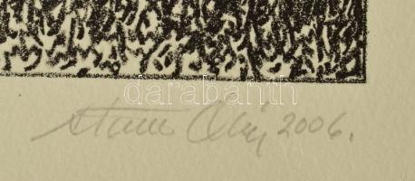 Olvashatatlan jelzéssel: Öreg fa XI., 2006. Litográfia, papír. 5/20 számozással. 28x21 cm