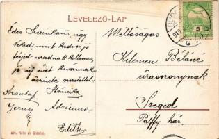 1910 Budapest XII. Városmajor utca, Bányász Ágoston. Kohn és Grünhut üzlete (ázott sarok / wet corne...