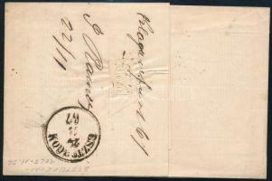 1867 5kr levélen Esztergomba "KLAGENFURT" - Gran
