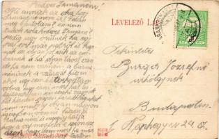 Zsiványtorony, Zsivánska veza (Felsőkosztolány, Horny Kostolan); vár. Brunczlik Imre kiadása (Aranyo...