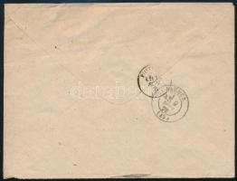 1871 Levél 2 bélyeges bérmentesítéssel Bécsbe / Cover to Vienna