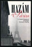 Hazám és Párizs. A. Szabó Magdával beszélget Dvorszky Hedvig. Dvorszky Hedvig (1942- ) Ferenczy Noémi-díjas művészettörténész által Jálics Kinga (1943-2019) kulturális újságíró, szerkesztő részére dedikált példány. Bp., 2011, Kairosz. Kiadói papírkötés.