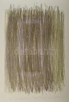 Olvashatatlan jelzéssel: Gesztusok. Litográfia, papír. Művészpéldány E.A. 22/16 számozással. 45x31 cm