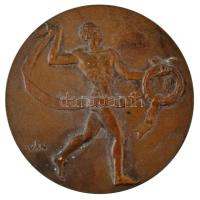1953. "I. díj" kétoldalas bronz atlétikai díjérem. Szign.: Iván István (1905-1968) (65mm) T:XF