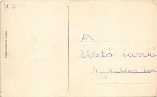 Nagyszombat, Trnava; II. Rákóczi Ferenc utca, Bernfeld Lipót, Steinitz és Winter Zsigmond üzlete és ...