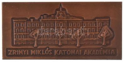 DN "Zrínyi Miklós Katonai Akadémia" bronz emlékplakett. Szign.: Garamkeszi János (1936-) (...
