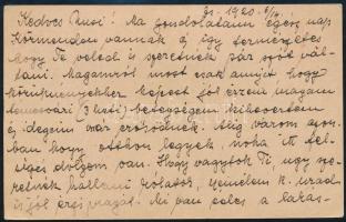 SHS 1920 10f díjjegyes magyar levelezőlap 2 db jugoszláv bélyeggel kiegészítve "ZSOMBOLYA"...