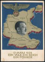 1938 Német díjjegyes levelezőlap légi küldeményként feladva osztrák-német vegyes díjkiegészítéssel B...