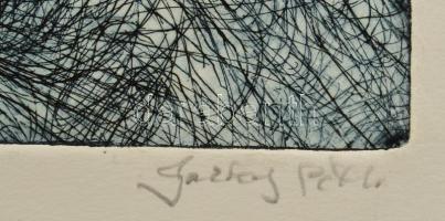 Olvashatatlan jelzéssel (Gazdag Péter?): Páros. Rézkarc, papír. 29,5x39,5 cm