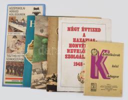 Magyar Honvédelmi Szövetség kiadványok, 6 db: Klubtitkárok kézikönyve.; Katonai szolgálat és a fegyelem.; Hívunk, várunk!; stb. Bp., 1978-1988, MHSZ. Vegyes állapotban.
