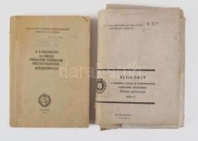 Magyar Honvédelmi Szövetség belső használatra készült kiadványai, 2 db: Kézikönyv a tartalékos tiszt...